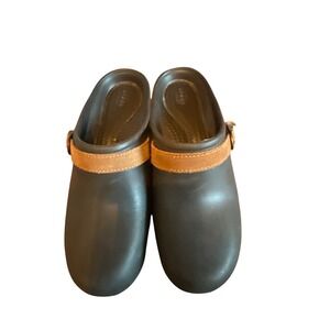 Crocs Sarah Clog Mule Dual Comfort Clogs Women's Size 7 Brown Strap